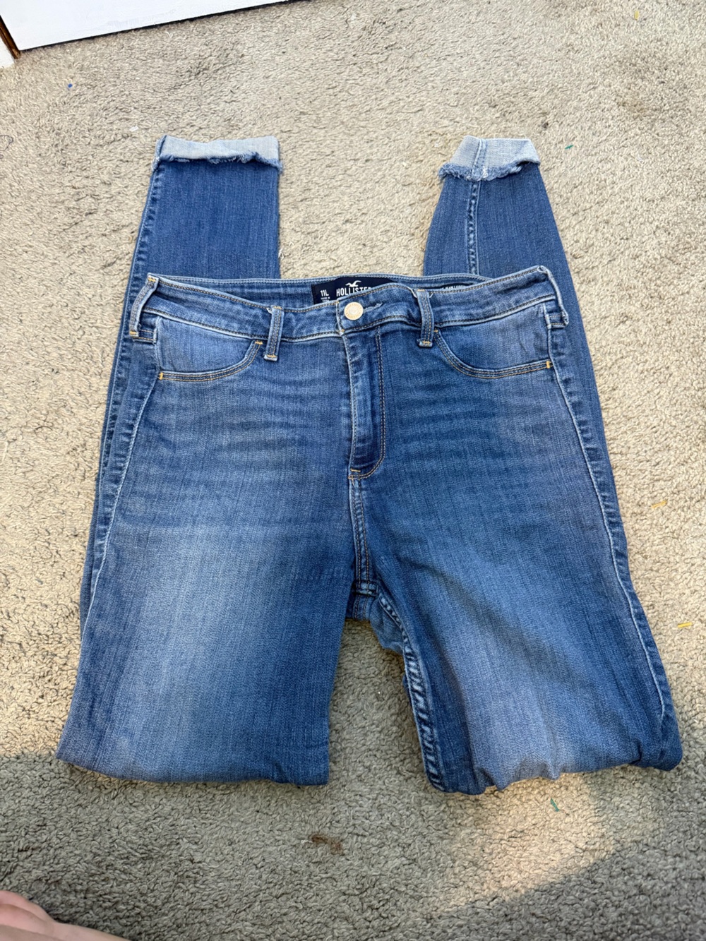 Hollister Women's Medium Blue Skinny Stretch Jeans
